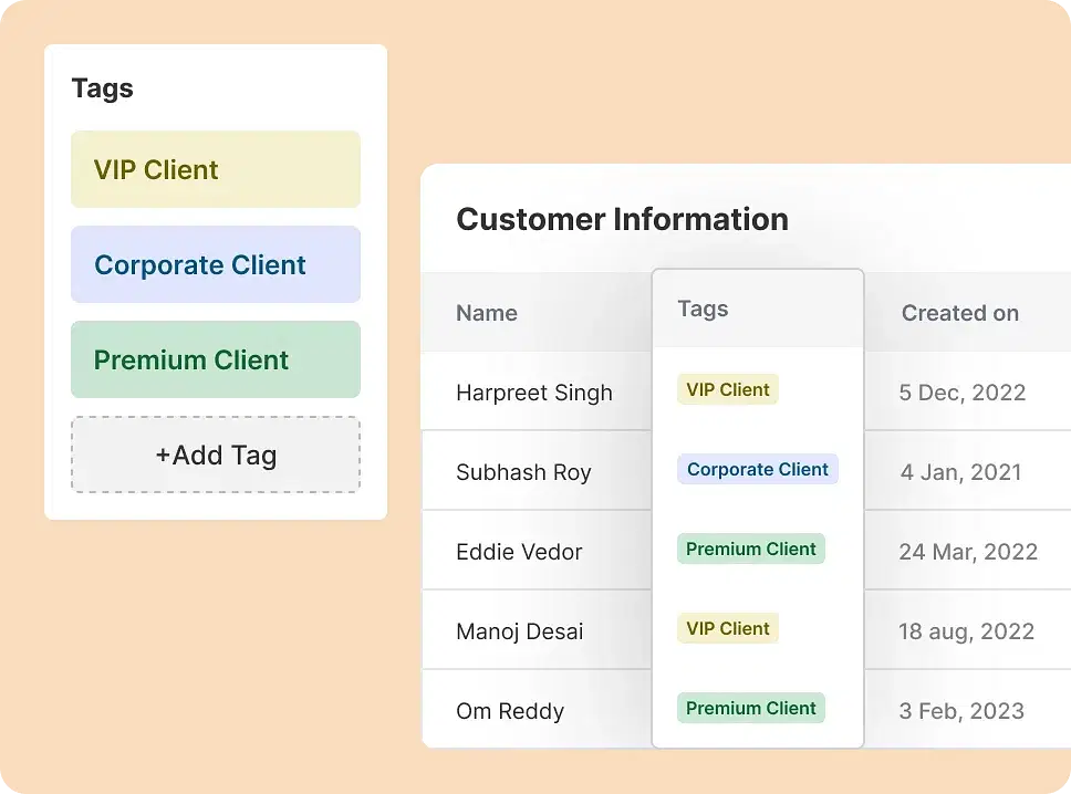 Create customer labels