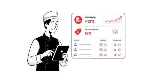 Per-order commission and discount breakdown in Petpooja online order reconciliation report