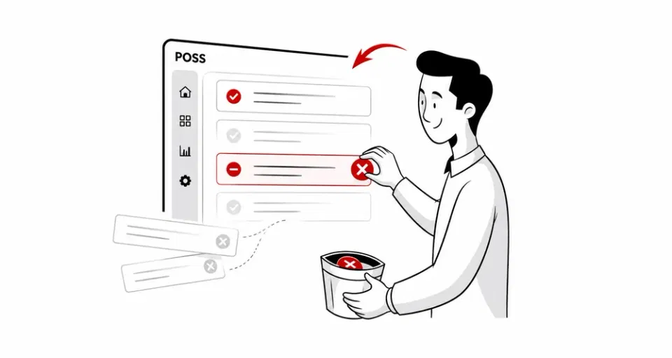 Toggling a sold-out item off the Scan and Order QR menu in real time