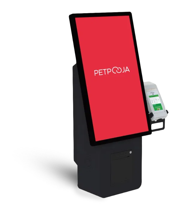Petpooja wall-mount self-service kiosk