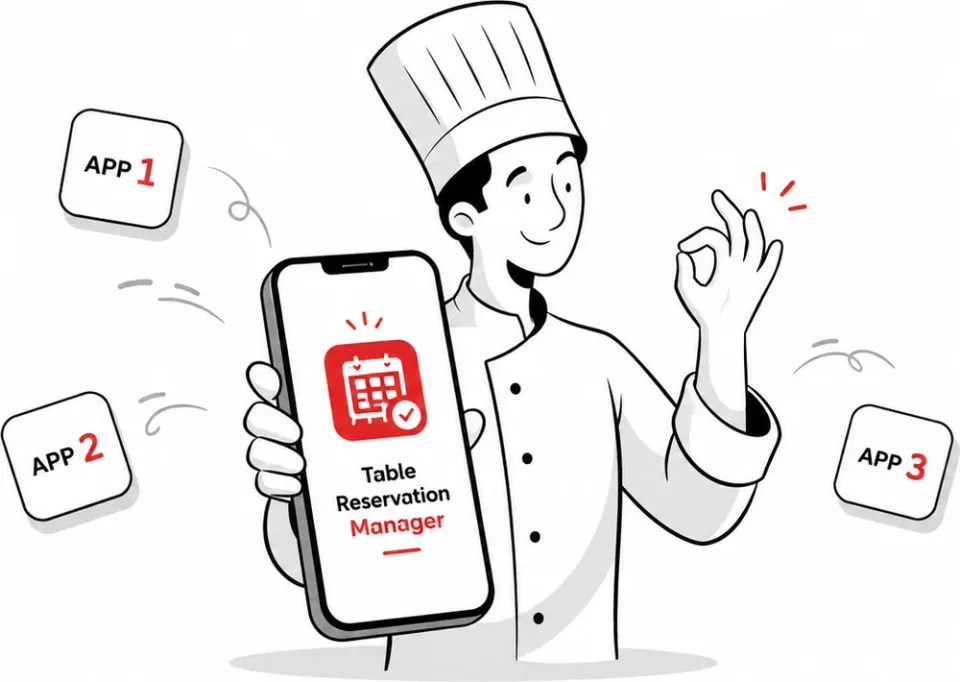 Petpooja Table Reservation Manager syncing bookings from Zomato Dining, District, and EazyDiner into one inbox