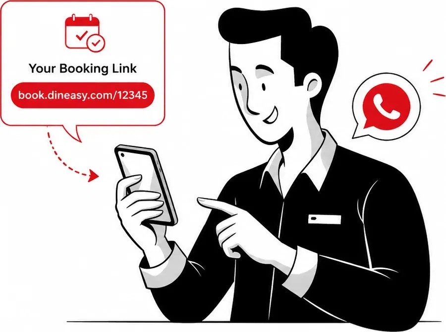 Shareable Petpooja Table Reservation Manager booking link with a refundable deposit to reduce no-shows