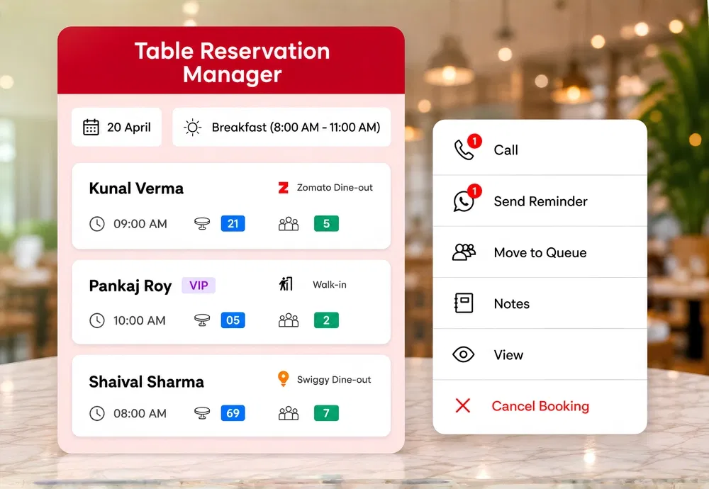 Table Reservation Manager