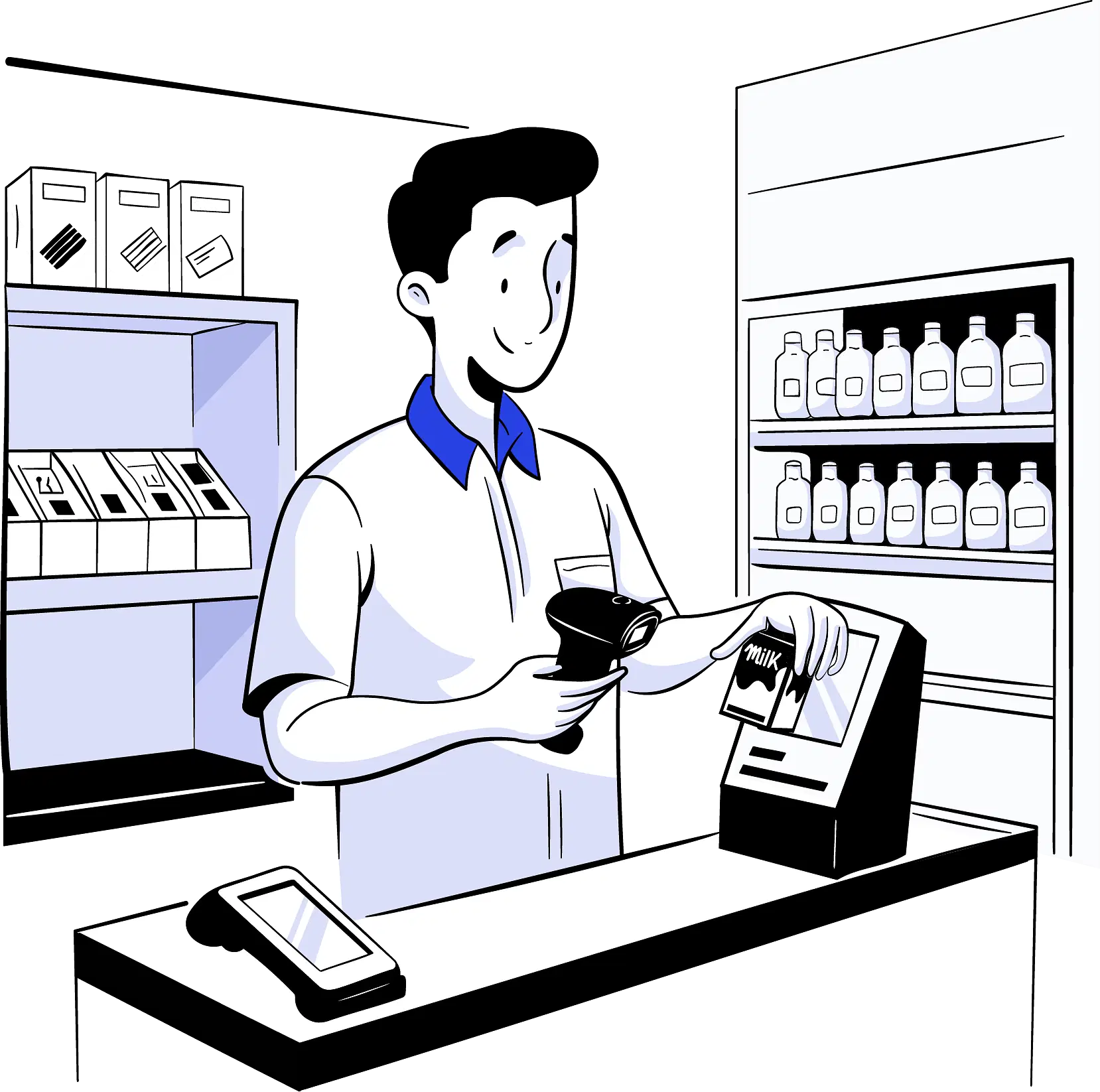 Barcode scanning interface demonstration